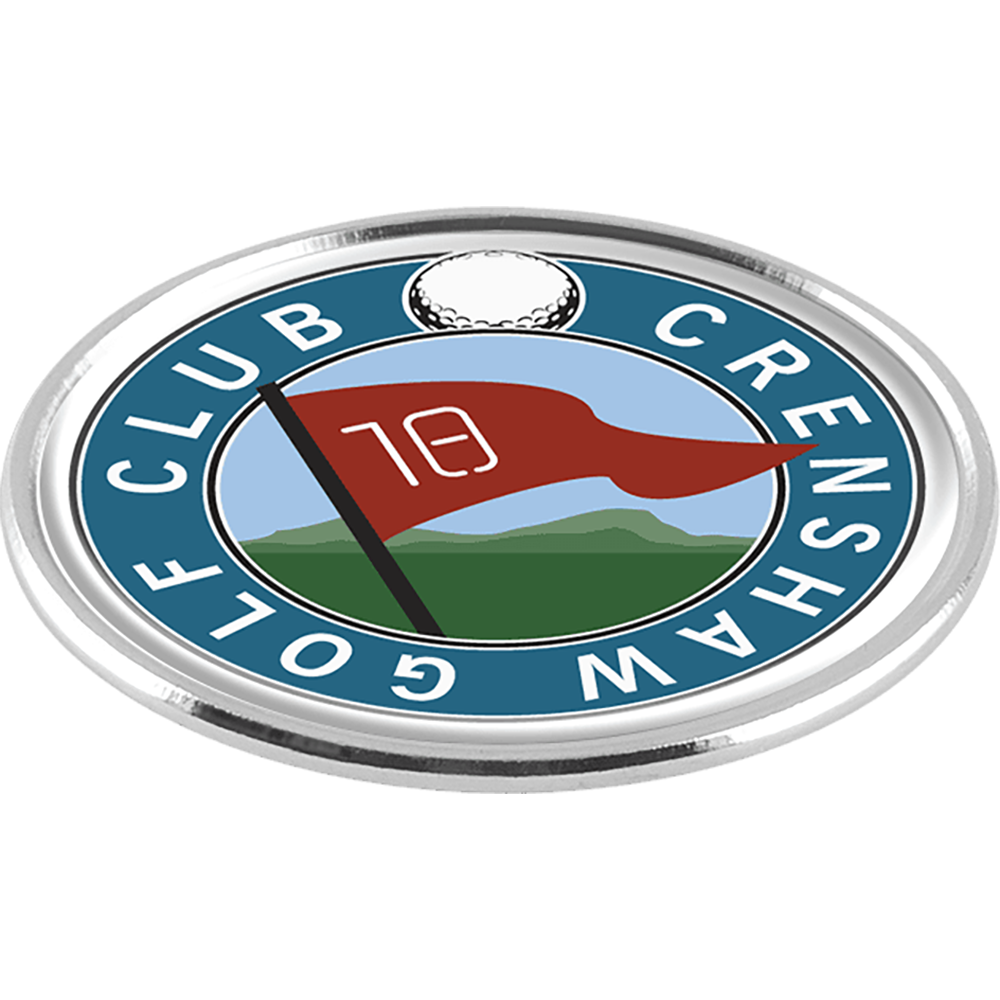 Metal Golf Markers in Chrome